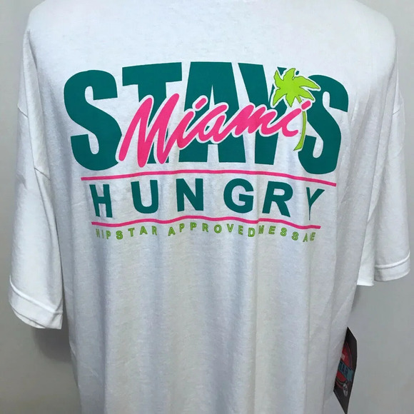 Hipstar NWT White Graphic Shirt Men Various - Picture 2 of 8